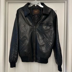 Reportage R.G.A. Men’s Leather Bomber Jacket